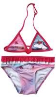 Zaska triangle bikini Unicorn polyester roze/blauw