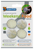 Superfish Weekend Food 4x - Voedingsblokken voor 15 Vijvervissen, Voeding 3-4 Dagen