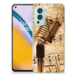 OnePlus Nord 2 5G Siliconen Hoesje met foto Bladmuziek