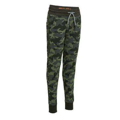 WE Fashion slim fit joggingbroek met camouflageprint legergroen WE Fashion slim fit joggingbroek met camouflageprint legergroen