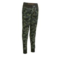 WE Fashion slim fit joggingbroek met camouflageprint legergroen