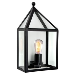 Buitenlamp Laren Zwart Wandlamp Plat