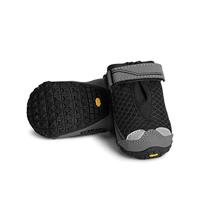 RUFFWEAR All-Terrain Hondenlaarzen (Set van 2), grote rassen, maat: 76 mm/3 in, Obsidian Black, Grip Trex