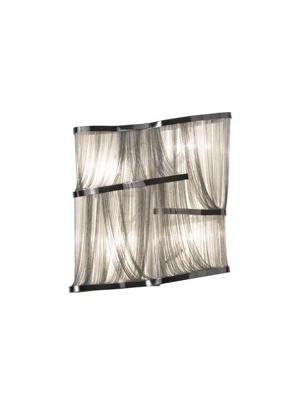 Terzani - Atlantis J03A Wandlamp Zwart / Nikkel