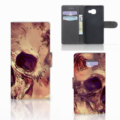 Telefoonhoesje met Naam Samsung Galaxy A5 2016 Skullhead