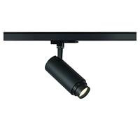 SLV NUMINOS ZOOM M/LED 3-fasen spot, spot, plafondspot, plafond-spot, railsysteem, binnenverlichting, 4000 K, 20 W, 1900 lm, zwart, dimbaar, 15 graden