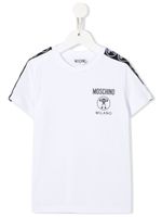 Moschino Kids t-shirt en coton à logo imprimé - Blanc