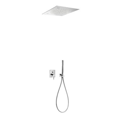 TRES Monoterm thermostatische inbouw regendouche met chromotherapie incl. handdouche 06218011