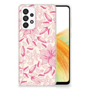 Samsung Galaxy A33 5G TPU Case Pink Flowers