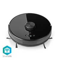 Nedis WIFIVCL001CBK Robotstofzuiger Laser Navigatie Wi-fi Capaciteit Opvangreservoir: 0.6 L Automatisch Opladen Diameter: 330 Mm Maximale Gebruiksduur: 120 Min Zwart Android™ / Ios - thumbnail