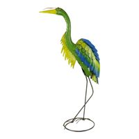 Metalen Reiger Blauw/Groen - thumbnail