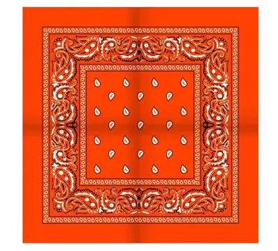 Boerenzakdoek Rain drop 54x54 - Rode zakdoek - 54 - Oranje - 54 - 54 - 54