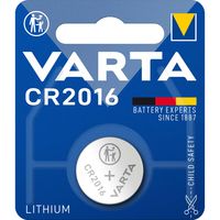 Varta Lithium-Knoopcelbatterij CR2016 | 3 V DC | 87 mAh | Zilver | 10 stuks - VARTA-CR2016 VARTA-CR2016