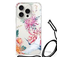 iPhone 15 Pro Case Anti-shock Bird Flowers