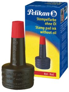 Stempelinkt Pelikan flacon 28ml rood