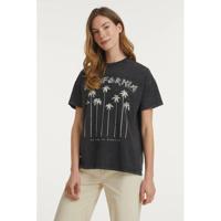 Catwalk Junkie T-shirt California van biologisch katoen donkergrijs
