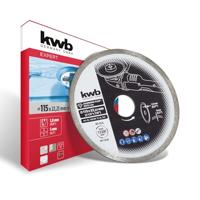 kwb AGGRESSO-FLEX® White-Line diamantdoorslijpschijf ø 115 mm met gesloten turborand, lange levensduur, gesinterd, met 22,23 mm boring