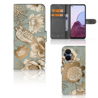 Hoesje voor OPPO Reno 8 Lite | OnePlus Nord N20 Vintage Bird Flowers