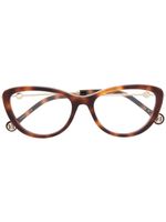 Carolina Herrera lunettes de vue à monture papillon - Marron - thumbnail