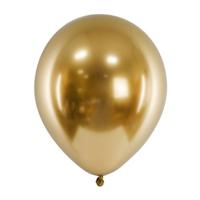 Glossy chroom ballonnen goud (50st)