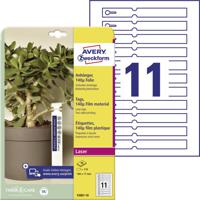 Avery-Zweckform T3007-10 Labels met lus 160 x 17 mm Polyester Wit 110 stuk(s) Niet hechtend Laser (kleur), Laser (zwart/wit) - thumbnail