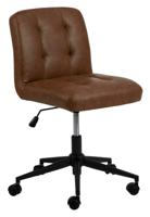 Bendt Bureaustoel 'Lennix' PU, kleur Donkerbruin