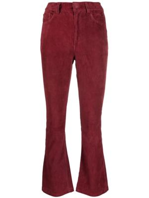 PAULA Flared broek - Rood