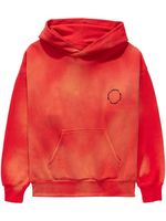 Purple Brand logo-print cotton hoodie - Rouge - thumbnail