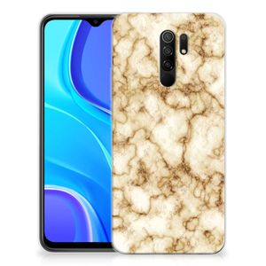 Xiaomi Redmi 9 TPU Siliconen Hoesje Marmer Goud