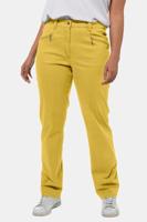 Ulla Popken Broek, Mony, stretch, recht model, deels elastische band  - Grote Maten