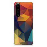 Sony Xperia 1 III TPU Hoesje Polygon Color - thumbnail