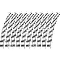 N Minitrix rails 14910 Gebogen rails 30 ° 261.8 mm 10 stuk(s) - thumbnail