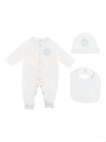 Roberto Cavalli Junior trousseau de naissance à logo imprimé - Blanc