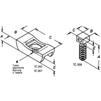 Helukabel TC 357 Bevestigingssokkel Schroefbaar 91047-25 UV-stabiel, Hittebestendig Zwart 25 stuk(s) - thumbnail