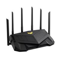 ASUS TUF Gaming AX6000 Dual Band WiFi 6 uitbreidbare gaming-router, 2,5 G Dual Port, speelpoort, mobiele spelmodus, poort-forwarding, netwerkbeveiliging zonder abonnement, bescherming