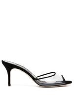 Manolo Blahnik mules Jadifa 70 mm - Noir - thumbnail