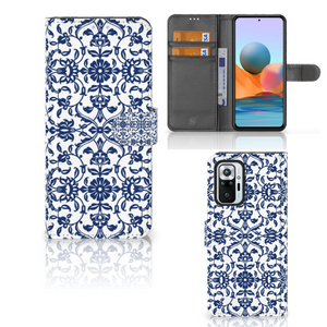 Xiaomi Redmi Note 10 Pro Hoesje Flower Blue