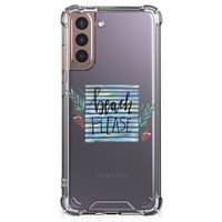 Samsung Galaxy S21 Plus Stevig Bumper Hoesje Boho Beach