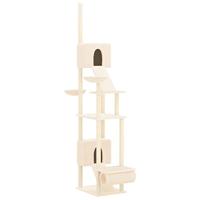 Bussandri Exclusive - Kattenmeubel vloer tot plafond 277-303 cm crèmekleurig