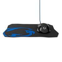 Nedis Gaming Muis & Muismat Set | Bedraad | 1200 / 2400 / 4800 / 7200 dpi | Instelbare DPI | Aantal knoppen: 6 | Rechtshandig | 1.50 m | Zonder