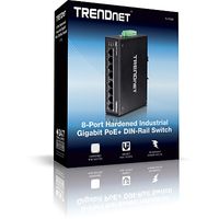 Trendnet TI-PG80 netwerk-switch Unmanaged L2 Gigabit Ethernet (10/100/1000) Power over Ethernet (PoE) Zwart - thumbnail