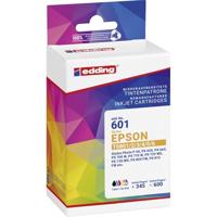 edding Inktcartridge vervangt Epson T0807, T0801, T0802, T0803, T0804, T0805, T0806 Compatibel Combo Pack Zwart, Cyaan