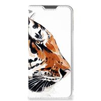 Bookcase OPPO A96 | A76 Watercolor Tiger