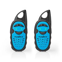 Nedis Walkie talkie Set | 2 Handsets | Tot 3 km | Blauw / Zwart | 1 stuks - WLTK0300BU WLTK0300BU - thumbnail