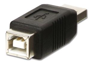 LINDY USB 2.0 Adapter [1x USB-A 2.0 stekker - 1x USB 2.0 bus B] Adapter