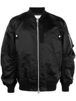 sacai veste bomber à fermeture zippée - Noir