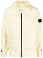 Stone Island Shadow Project veste froissée à capuche - Jaune