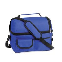 Koeltas blauw met schouderriem 25 x 24 x 15 cm   -