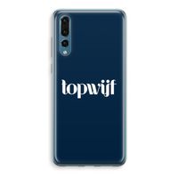 Topwijf Navy: Huawei P20 Pro Transparant Hoesje - thumbnail