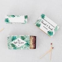 Luciferdoosje tropische bladeren